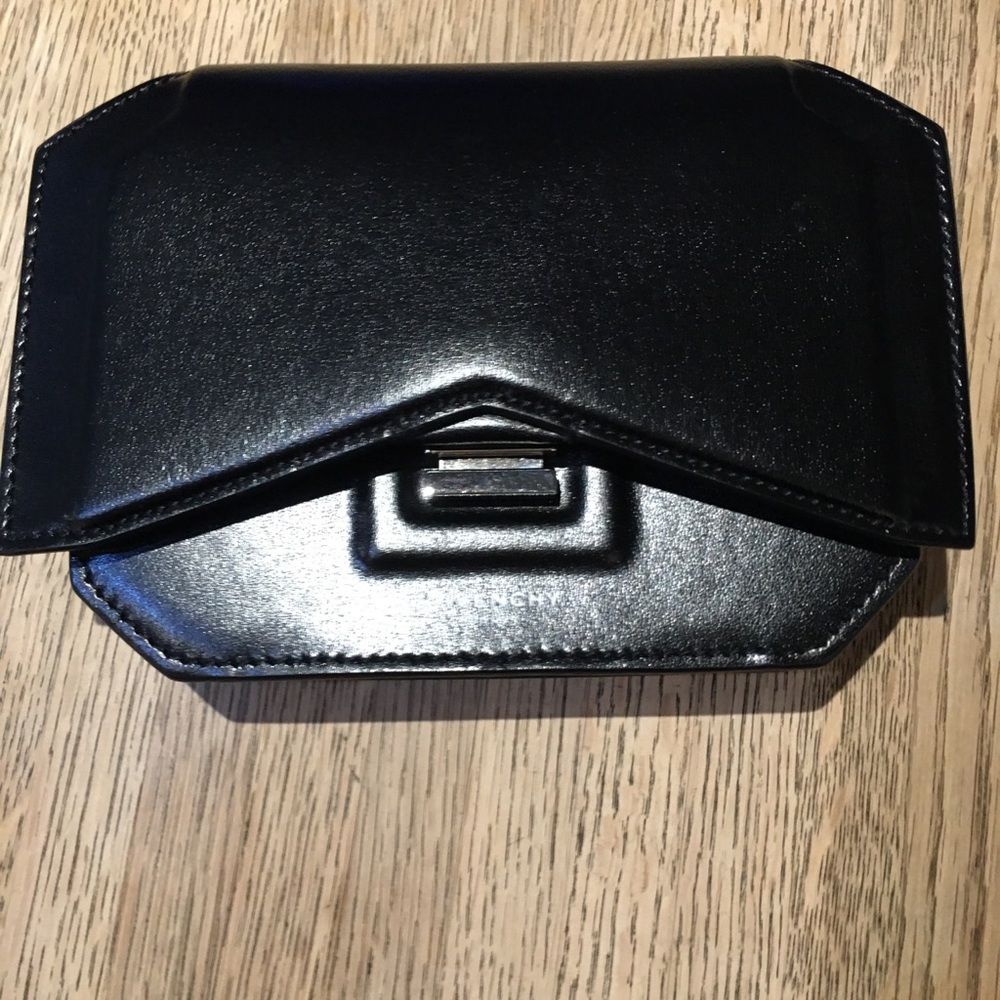 Givenchy black leather tuxedo bag